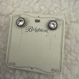 Brighton Silver Crystal Stud Earrings